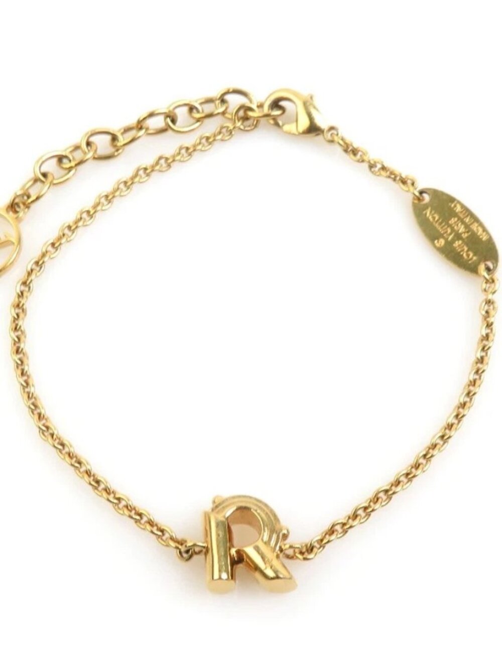 Auth LOUIS VUITTON LV＆ME R Bracelet Gold Metal Ｍ67175